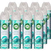 Air Wick Air Freshener, Aerosol, 8oz. Fresh Waters Scent, PK 12 RAC77002CT